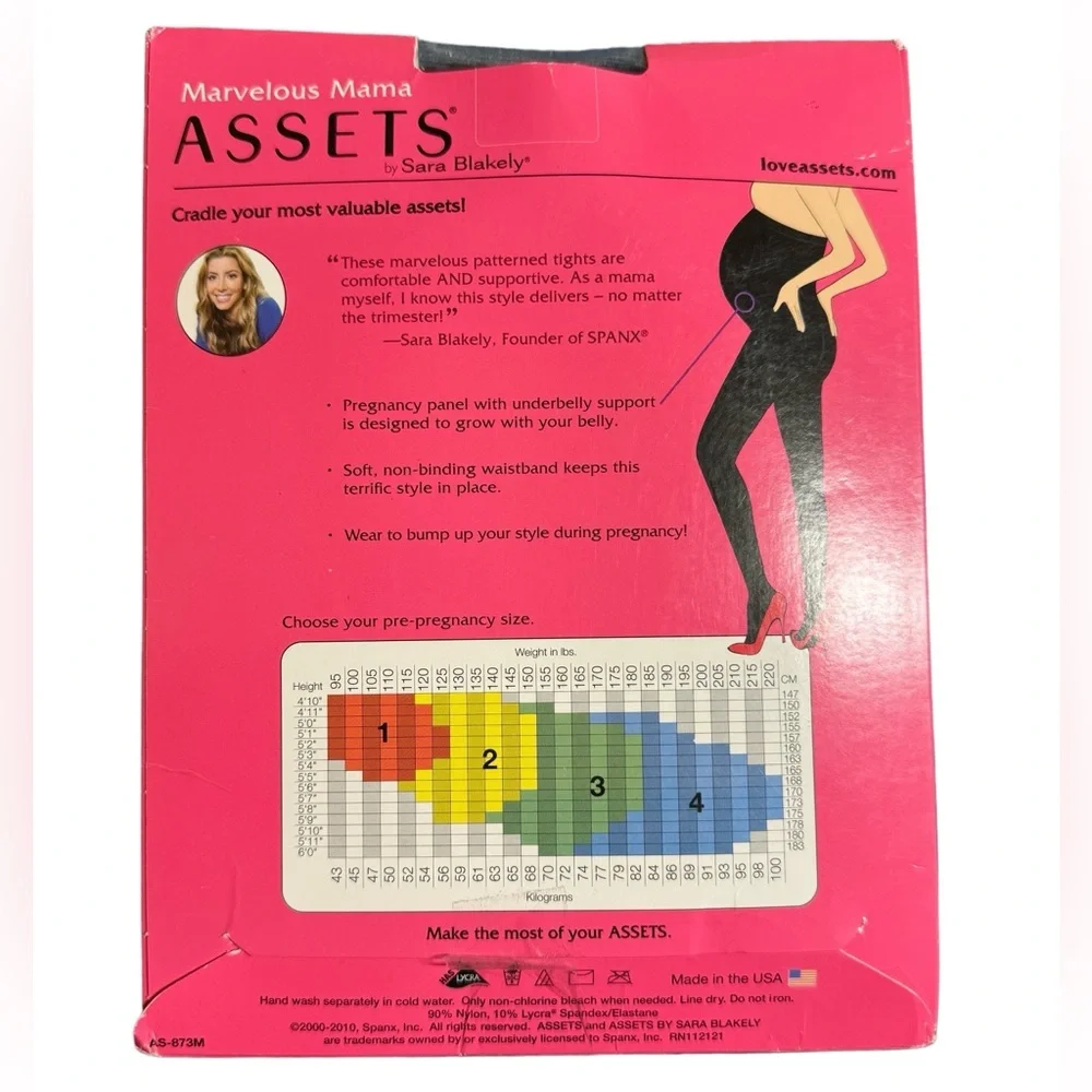 Spanx Assets Marvelous Mama Terrific Tights‎ Maternity Opaque Stripe Black